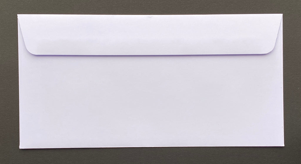 DLE white peel & seal envelopes