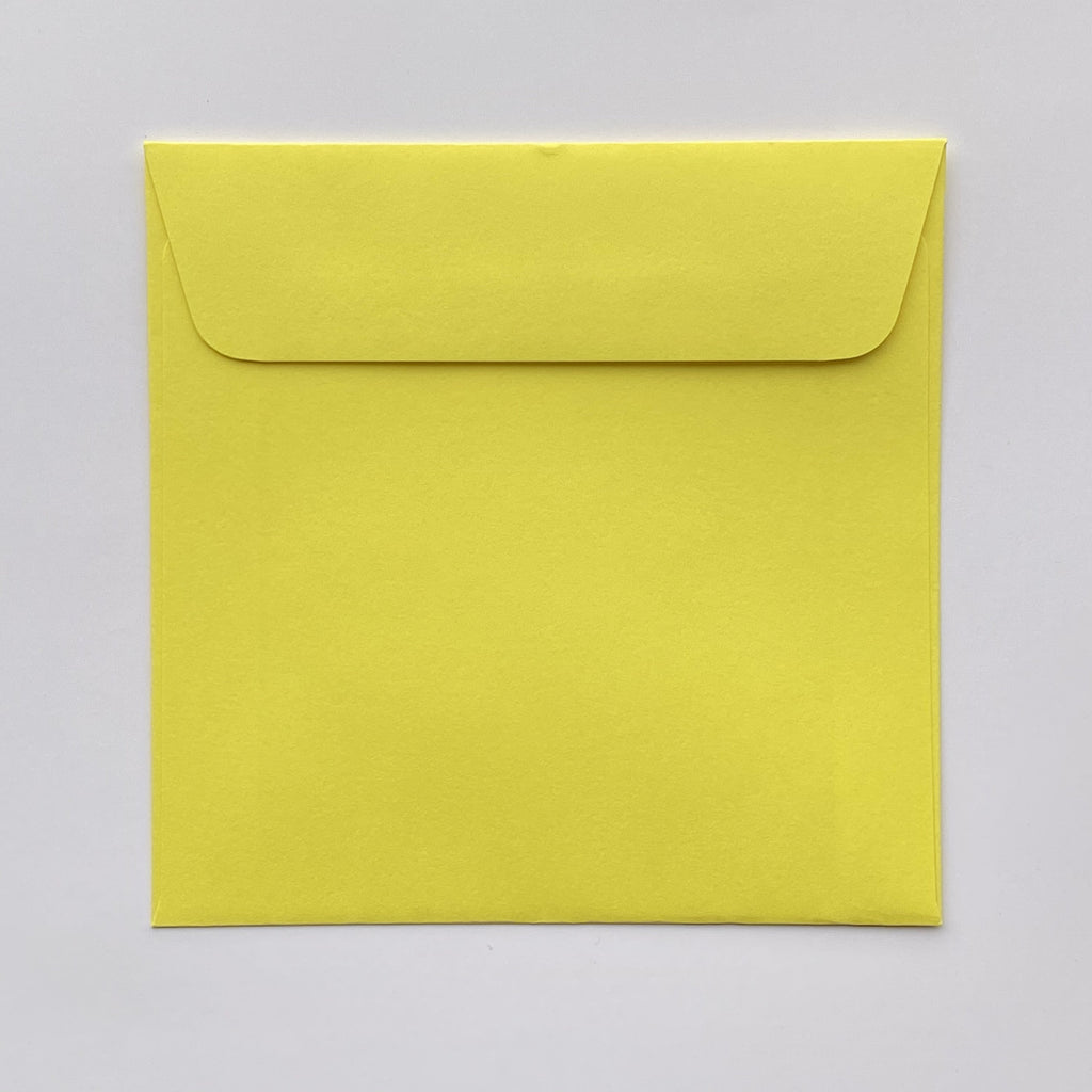 165mm square coloured envelopes