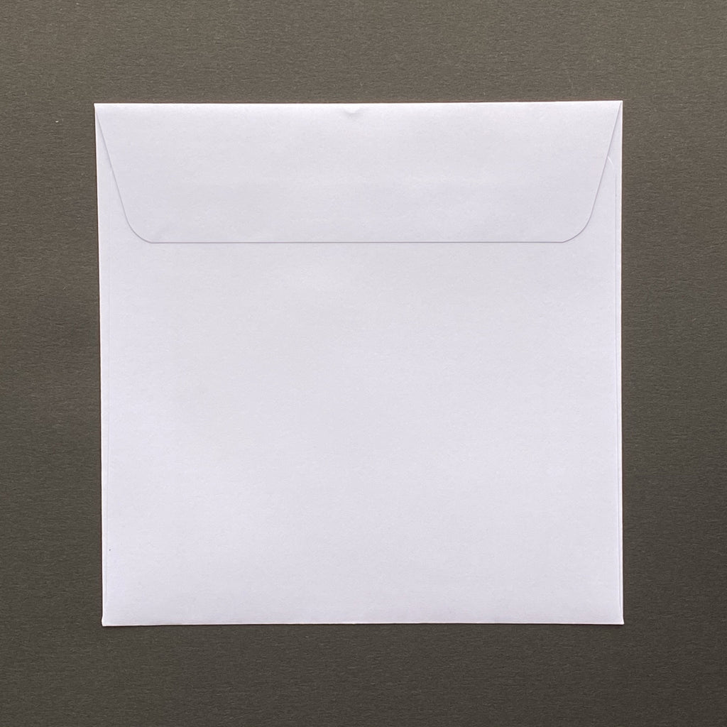 220mm square white envelope