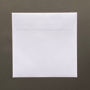 85mm square white envelopes (with no seal)