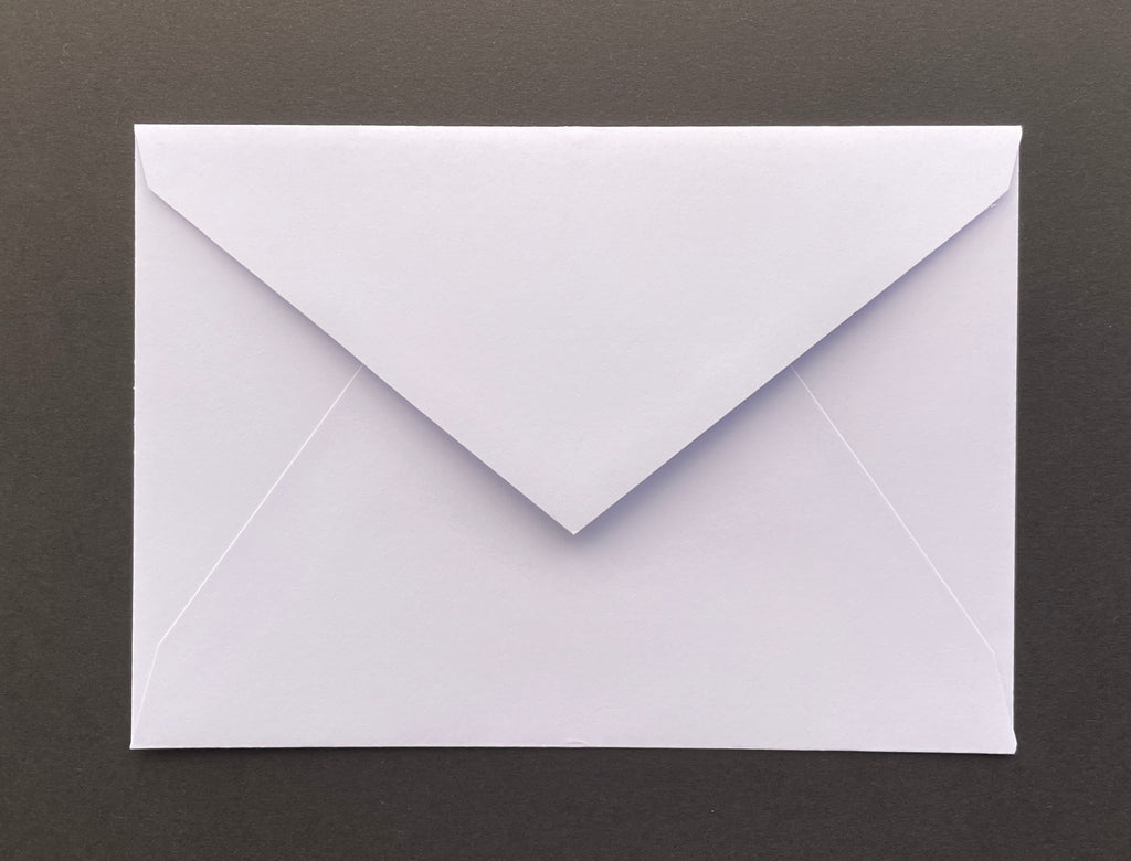 130x185mm white diamond flap envelopes